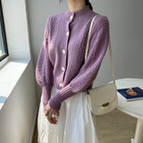 Women Cardigan Sweater Knitted Cardigan Autumn Sexy Retro Autumn 8t8089