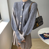 Women Cardigan Sweater Knitted Cardigan Autumn Sexy Retro Autumn 8t8089