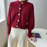 Women Cardigan Sweater Knitted Cardigan Autumn Sexy Retro Autumn 8t8089