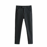Women Sweatpants Fall Slim Fit Straight Cargo Pants
