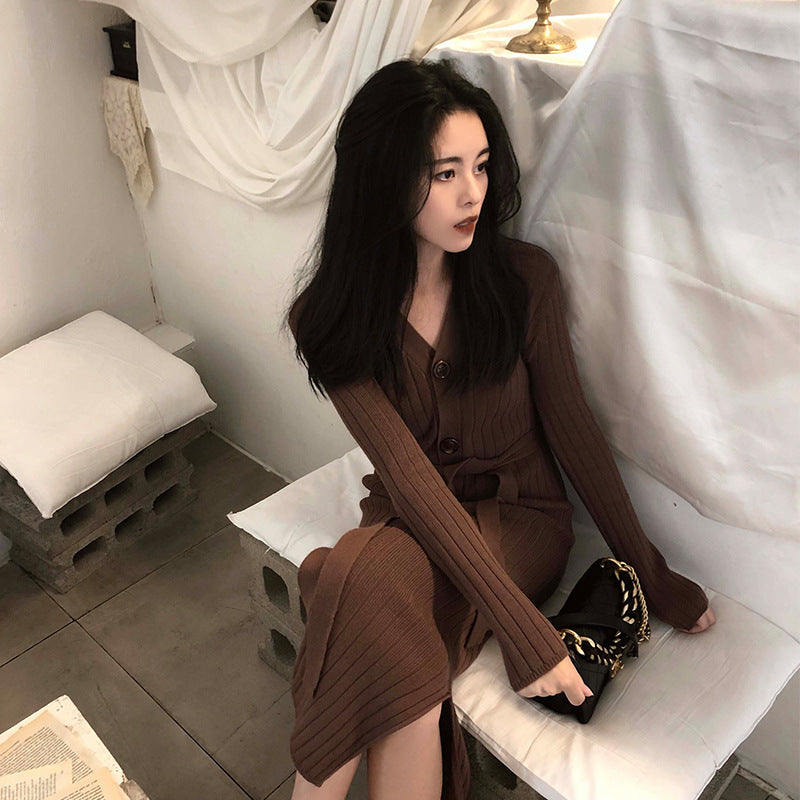 Women Maxi Dress Fall/Winter Sweater Dress