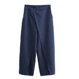 Women Sweatpants Casual Loose Solid Color Wide-Leg Pants
