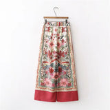Women Sweatpants Spring and Autumn Retro Wide-Leg Pants Women's Skirt Pants Casual Pants