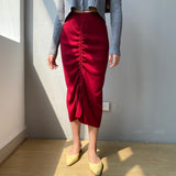 Women Knitted Skirt Sexy Retro