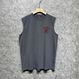 Amiri tank top hat big gray wolf printing