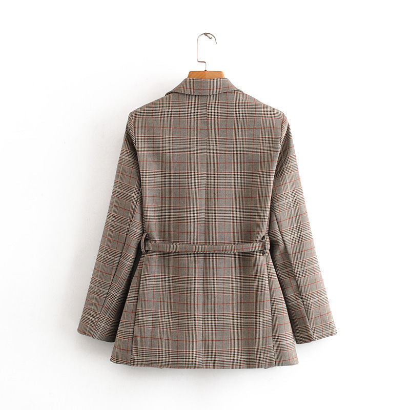 Women Suits Plaid Suit Casual Suit Jacket