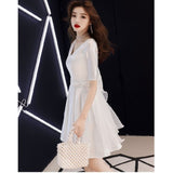 Women Maxi Dress Summer V-neck Evening Dress Short Dress