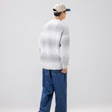 Unisex Sweater Winter Gradient Striped Sweater