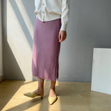Women Knitted Skirt Sexy Retro
