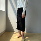 Women Knitted Skirt Sexy Retro