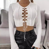 Women T-shirt Slim-Fit Cardigan Long Sleeve T-shirt Casual Top