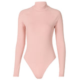 Women Jumpsuit Spring Turtleneck Long Sleeve Jumpsuit