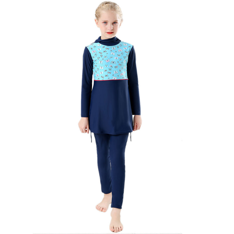 Muslim Bathing Suits Swimsuit Girls Swimwear Bukini Children Beach Swimsuit