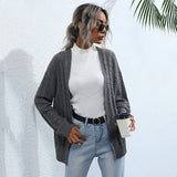 Women Knitted Sweater Autumn Mori Style Cable-Knit Sweater Coat for Women