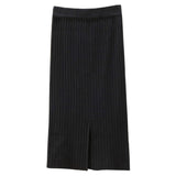 Women Knitted Skirt Autumn Half-Length Knitted Hip Skirt Wool Skirt