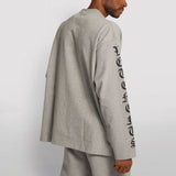 Vetements Sweater Autumn Reflective Letters Loose Long Sleeve Sweatershirt