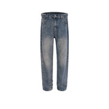 MIJKO Mens Vintage Pants MIJKO Trousers Washed and Used Jeans