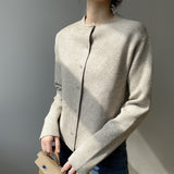 Women Cardigan Sweater Knitted Cardigan Autumn Top 8t8102