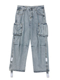 Men Jeans Wide Leg Jeans Men Straight Loose Trousers