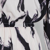 Women Dresses Spring Stand Collar Dress (Qymy0409)