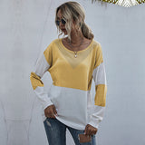 Women Knitted Sweater Loose round Neck Base See-through Mesh Knitted Sweater Women's Casual Autumn