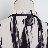 Women Dresses Spring Stand Collar Dress (Qymy0409)