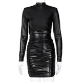 Women Dresses Winter Sexy Slim Long Sleeve Dress