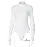 Women Jumpsuit Spring Turtleneck Long Sleeve Jumpsuit