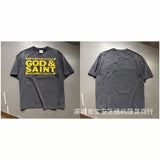 saint m t shirts s.m cartoon series graphic crewneck pullover short sleeve t-shirt