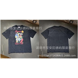 saint m t shirts s.m cartoon series graphic crewneck pullover short sleeve t-shirt