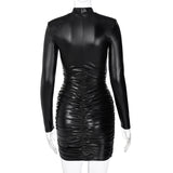 Women Dresses Winter Sexy Slim Long Sleeve Dress