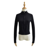 Women Sweater Knitwear Turtleneck Zipper Knitted Cardigan Coat Sweater