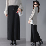 Women Knitted Skirt Women's Autumn and Winter Skirt