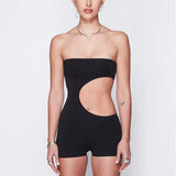 Women Jumpsuit Summer Sexy Jumpsuit One-Shoulder Hollow-out Jumpsuit
