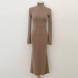 Women Dresses Sexy Sheath Long Sleeve Dress