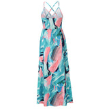 Women Date Dress Spring and Summer Sexy Floral Strap Beach Dress