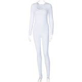 Women Jumpsuit Summer Long-Sleeve Slim Fit Hip Raise