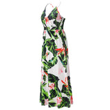 Women Date Dress Spring and Summer Sexy Floral Strap Beach Dress