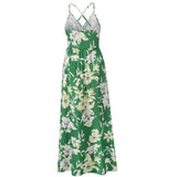 Women Date Dress Spring and Summer Sexy Floral Strap Beach Dress