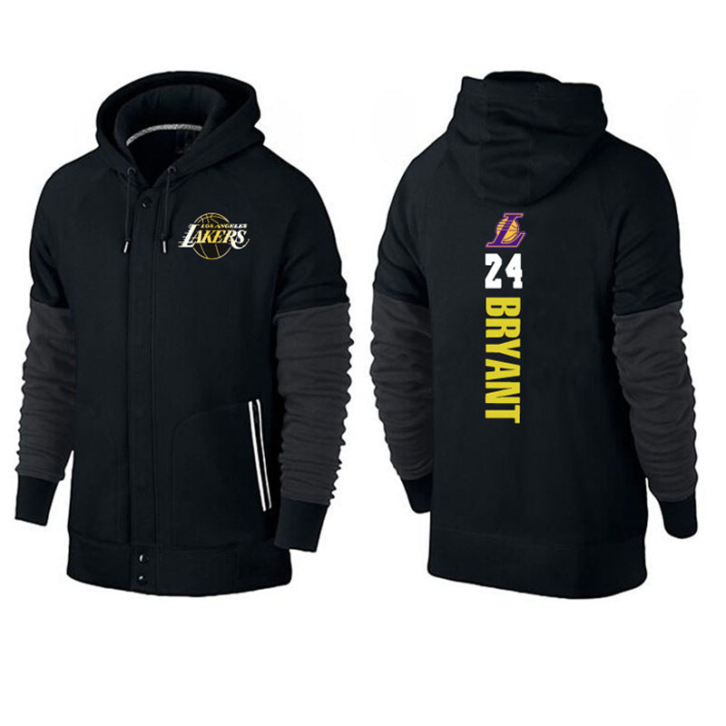 NBA Hoodie Sweater Men's NBA Basketball Suit Cardigan Zip-Breasted Hoodie