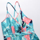Women Date Dress Spring and Summer Sexy Floral Strap Beach Dress
