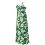 Women Date Dress Spring and Summer Sexy Floral Strap Beach Dress