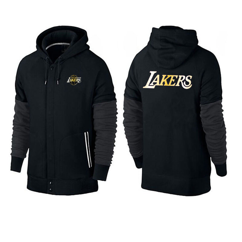 NBA Hoodie Sweater Men's NBA Basketball Suit Cardigan Zip-Breasted Hoodie