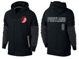 NBA Hoodie Sweater Men's NBA Basketball Suit Cardigan Zip-Breasted Hoodie