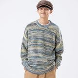 Unisex Sweater Winter Mixed Color Loose Sweater