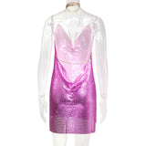 Harlem Nights Outfits Metal Sequins Dress Sexy Dress