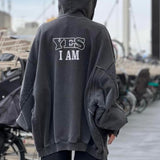 Vetements Hoodie VTM Loose Slit Stitching Zipper Coat Wash Sweater
