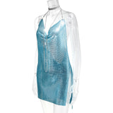 Harlem Nights Outfits Metal Sequins Dress Sexy Dress