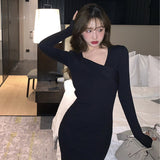 Women Maxi Dress Autumn and Winter Knitting Dress