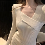 Women Maxi Dress Autumn and Winter Knitting Dress